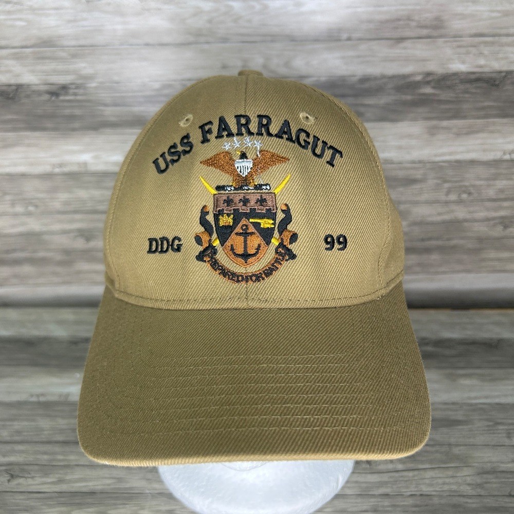 USS Farragut DDG 99 The Corps US Navy Baseball Cap Hat One Size